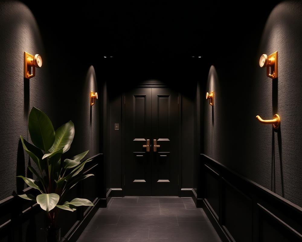 Entrance hallway of the private club